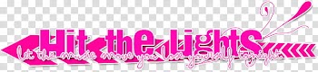 Textos, hit the lights transparent background PNG clipart