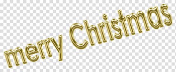 Texts Christmas, gold Merry Christmas text transparent background PNG clipart