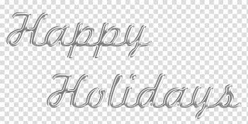 Texts Christmas, happy holidays text transparent background PNG clipart