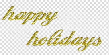 Texts Christmas, happy holidays text transparent background PNG clipart