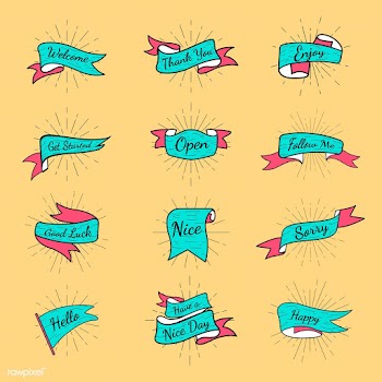Texts in badge | Free stock vector - 575045