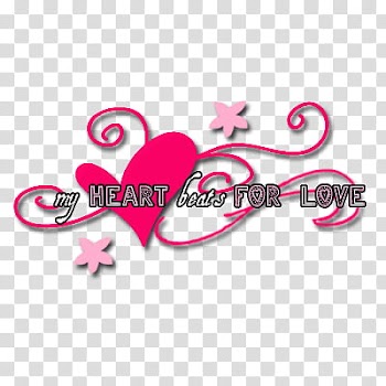 Texts, my heart beats for love text transparent background PNG clipart