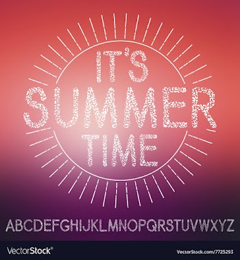 Textural font vector image