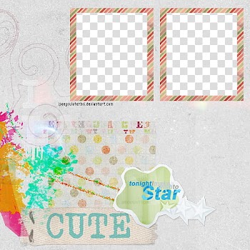Texture XVII, two multicolored frames transparent background PNG clipart
