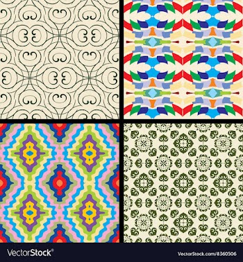 Textured Background Set vector image