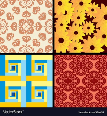 Textured Background Set vector image