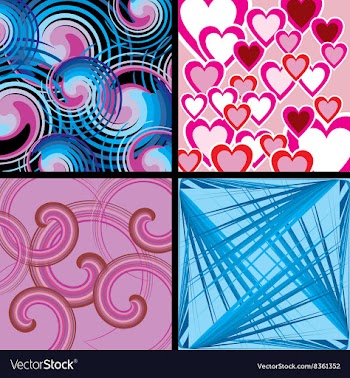 Textured Background Set vector image
