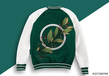 Textured Bomber Jacket Mockup