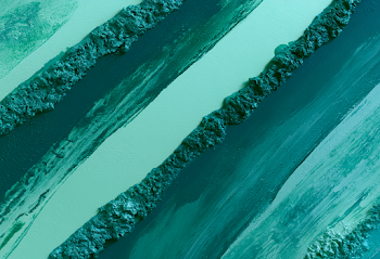 Textured Diagonal Stripes in Green and Teal