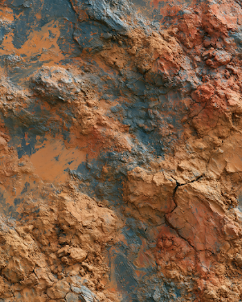 Textured Red Clay Mud Background