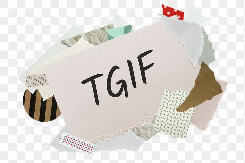 TGIF png word sticker, aesthetic | Free PNG - rawpixel