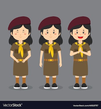 thai character wearing school uniform