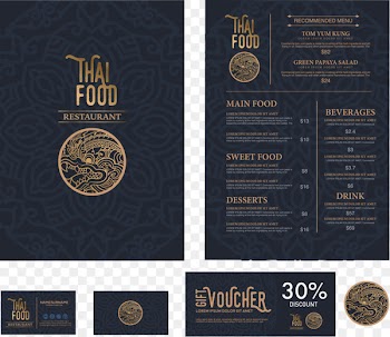 Thai cuisine Menu Restaurant Bistro - Catering Menu 