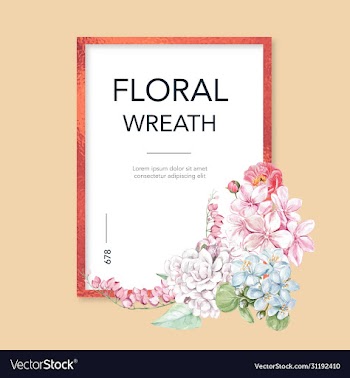 thai flowers wreath design