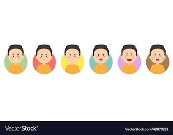 thailand avatar with various expression