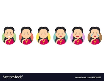 thailand avatar with various expression