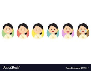 thailand avatar with various expression