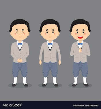 thailand character with various expression