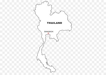 Thailand Coloring book Blank map World map - map 