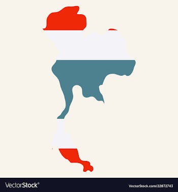 Thailand geometric concept design vector image
