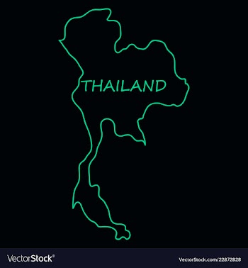 Thailand geometric concept design vector image