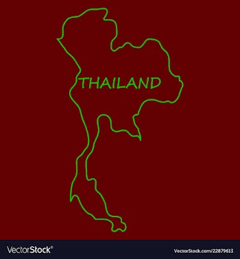 Thailand geometric concept design vector image