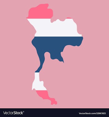 Thailand geometric concept design vector image