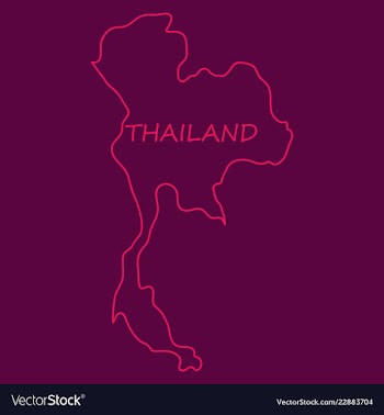 Thailand geometric concept design vector image