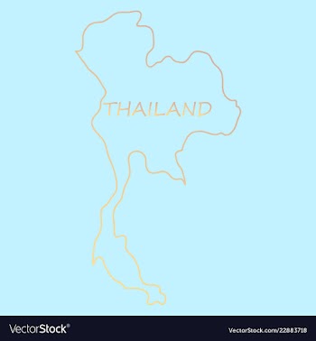 Thailand geometric concept design vector image