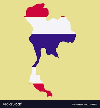 Thailand geometric concept design vector image