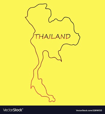 Thailand geometric concept design vector image