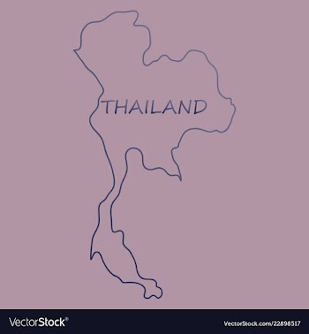 Thailand geometric concept design vector image
