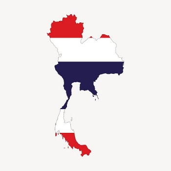 Thailand map clipart, flag illustration | Free Vector - rawpixel