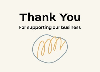 Thank you business template, cute | Free Vector Template - rawpixel