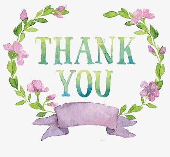 Thank You, Flowers, Hand Painted, Plain Jane PNG Image and Clipart ...
