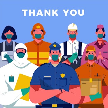 Thank you for your protection Free Vector