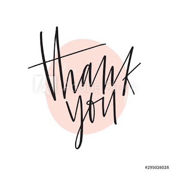 Thank you handwritten creative lettering