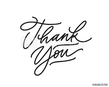 Thank you handwritten ink pen vector lettering