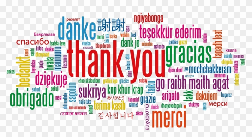 Thank You In Different Languages Png Download - Thank You Different Languages