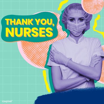 Thank you nurses awareness message template vector | Free  vector - 2318355