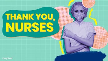 Thank you nurses awareness message template vector | Free  vector - 2319274