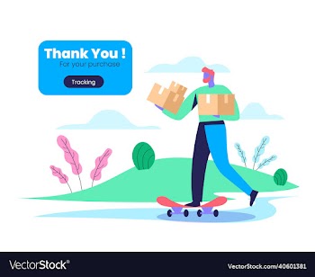 thank you page for products delivering website