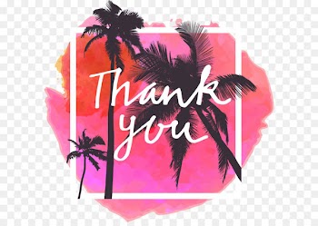 Thank you pink watercolor background 