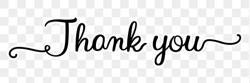 Thank you png, minimal black | Free PNG - rawpixel