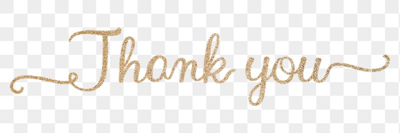Thank you png word, gold | Free PNG - rawpixel