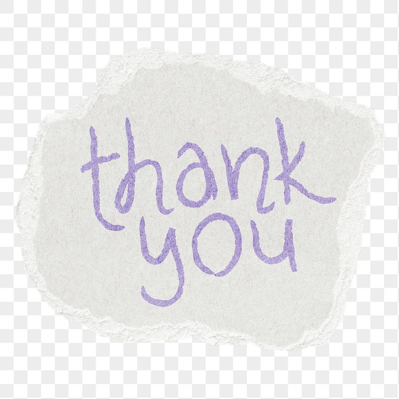 Thank you png word sticker, | Free PNG - rawpixel