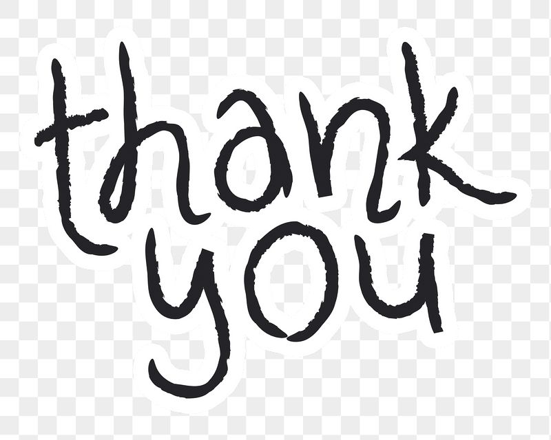Thank you png word sticker | Free PNG - rawpixel