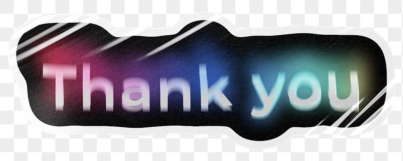 Thank you png word sticker, | Free PNG - rawpixel