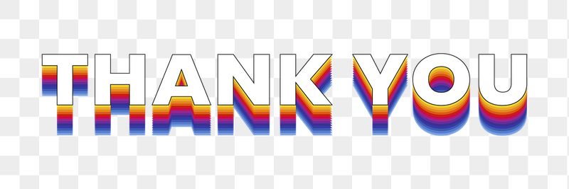 Thank you png word sticker | Free PNG - rawpixel