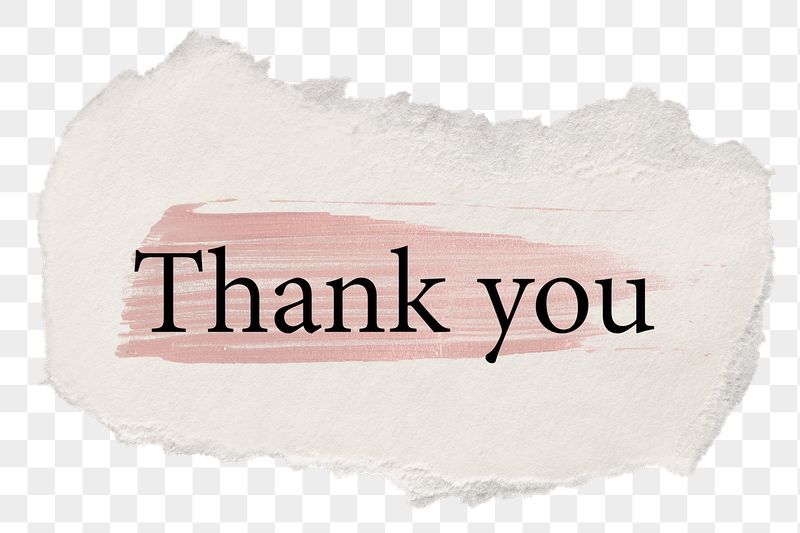 Thank you png word sticker | Free PNG - rawpixel